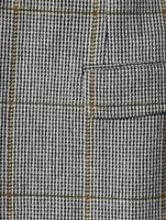 Virgin Wool Blazer Check Print