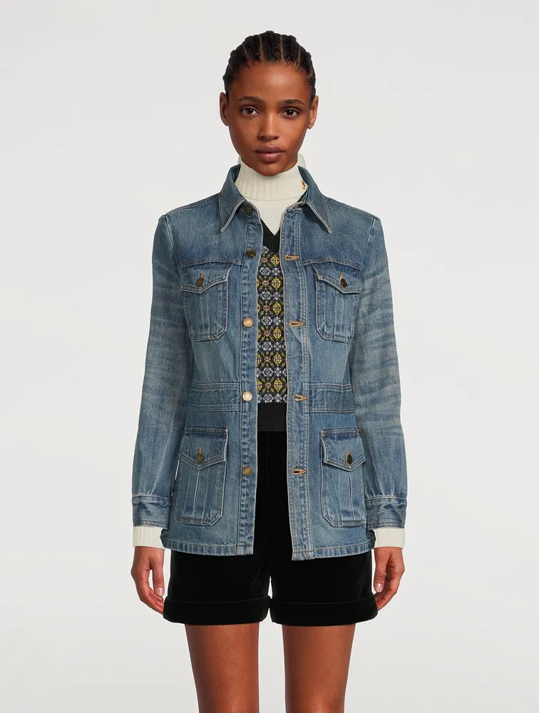 Saharienne Denim Jacket