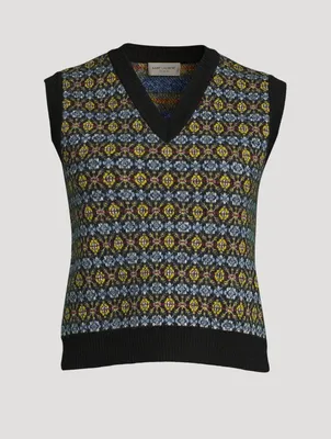 Fairisle Wool Sweater Vest