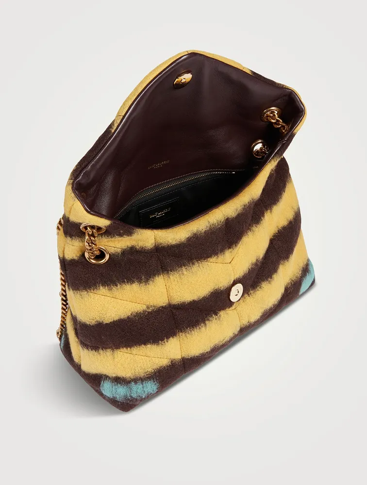 Small Loulou Puffer YSL Monogram Chain Bag In Tie Dye
