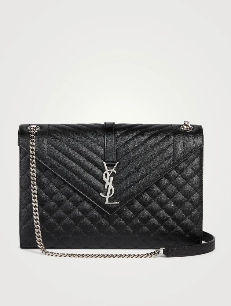 Large YSL Monogram Leather Envelope Bag