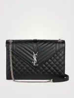 Large YSL Monogram Leather Envelope Bag