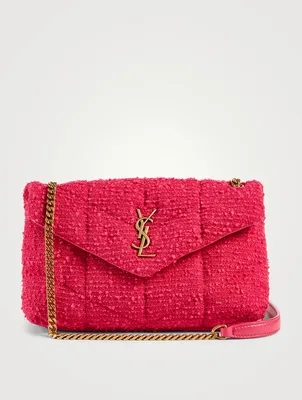 Toy Loulou YSL Monogram Bouclé Chain Bag