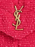 Toy Loulou YSL Monogram Bouclé Chain Bag