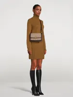 Medium Solferino YSL Monogram Tweed Crossbody Bag