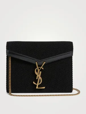 Cassandra YSL Monogram Velvet Chain Wallet