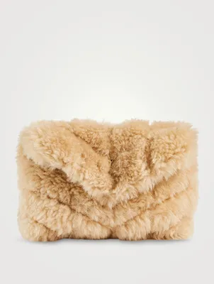 Lou Puffer Shearling Clutch