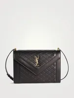 Gaby YSL Monogram Leather Shoulder Bag