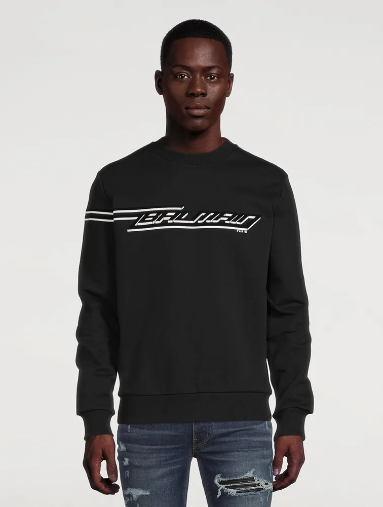 Flocked Logo Sweatshirt