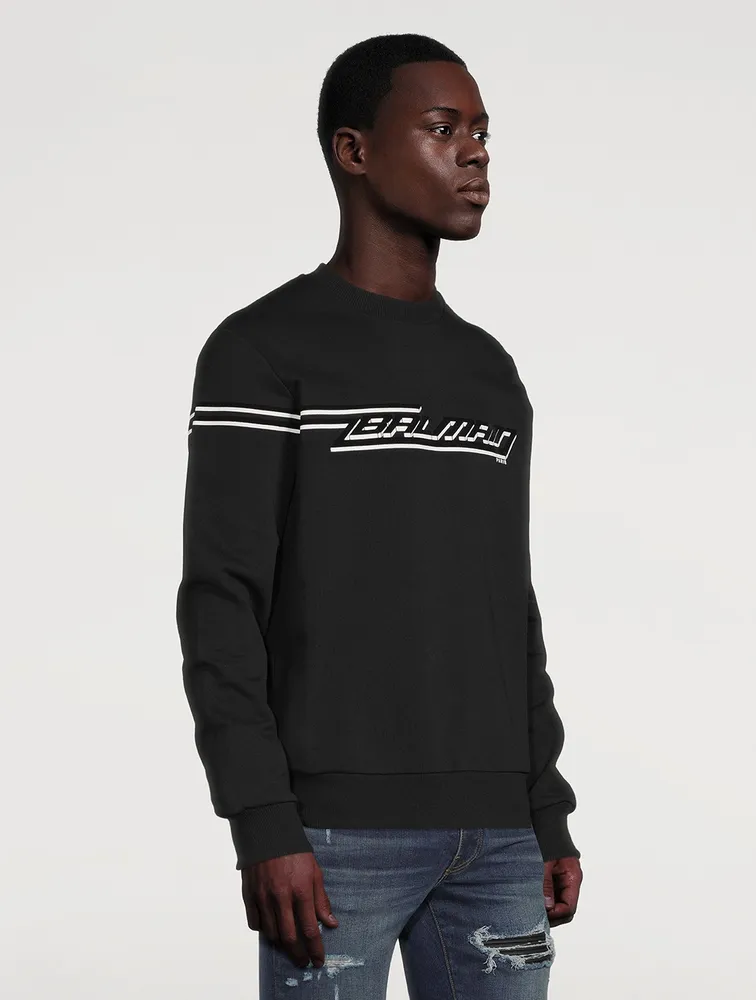 Flocked Logo Sweatshirt