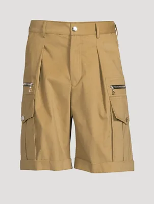 Cotton Cargo Bermuda Shorts