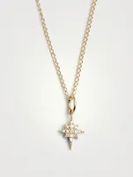 Little Lila Diamond Star Pendant 10k Gold Chain Necklace