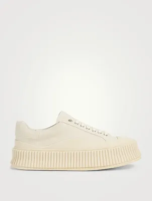 Canvas Platform Sneakers
