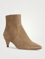 Derst Suede Kitten-Heel Ankle Boots
