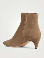 Derst Suede Kitten-Heel Ankle Boots