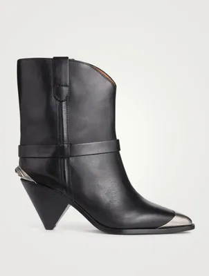 Limza Leather Heeled Western Boots