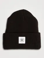 Merino Crest Label Beanie
