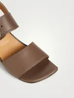 Leather Slingback Sandals