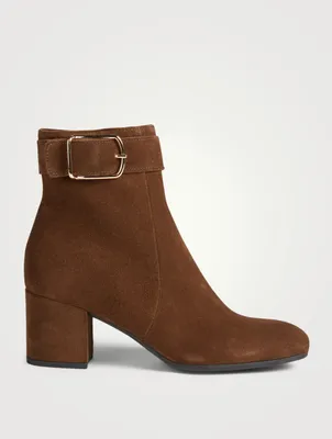 Jesse Suede Heeled Ankle Boots