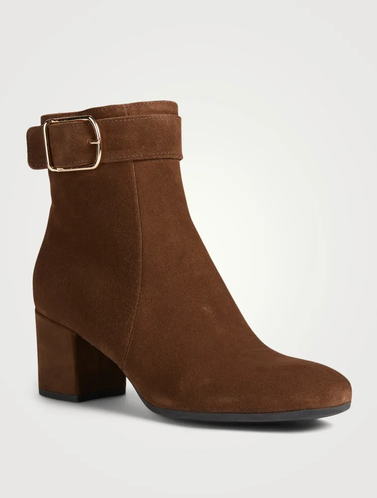 Jesse Suede Heeled Ankle Boots