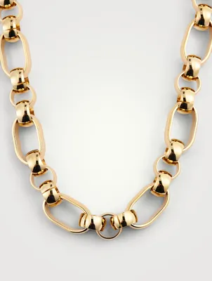 Elena 14K Gold Plated Chain Necklace