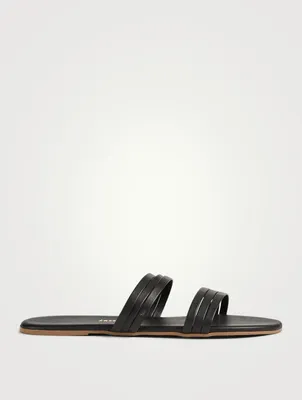Allegra Leather Slide Sandals