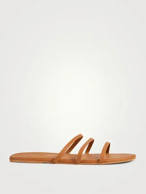 Emma Leather Slide Sandals