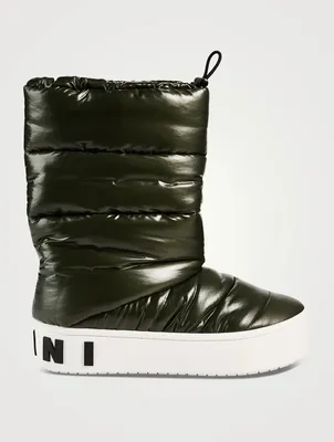 Puffer Nylon Ankle Boots