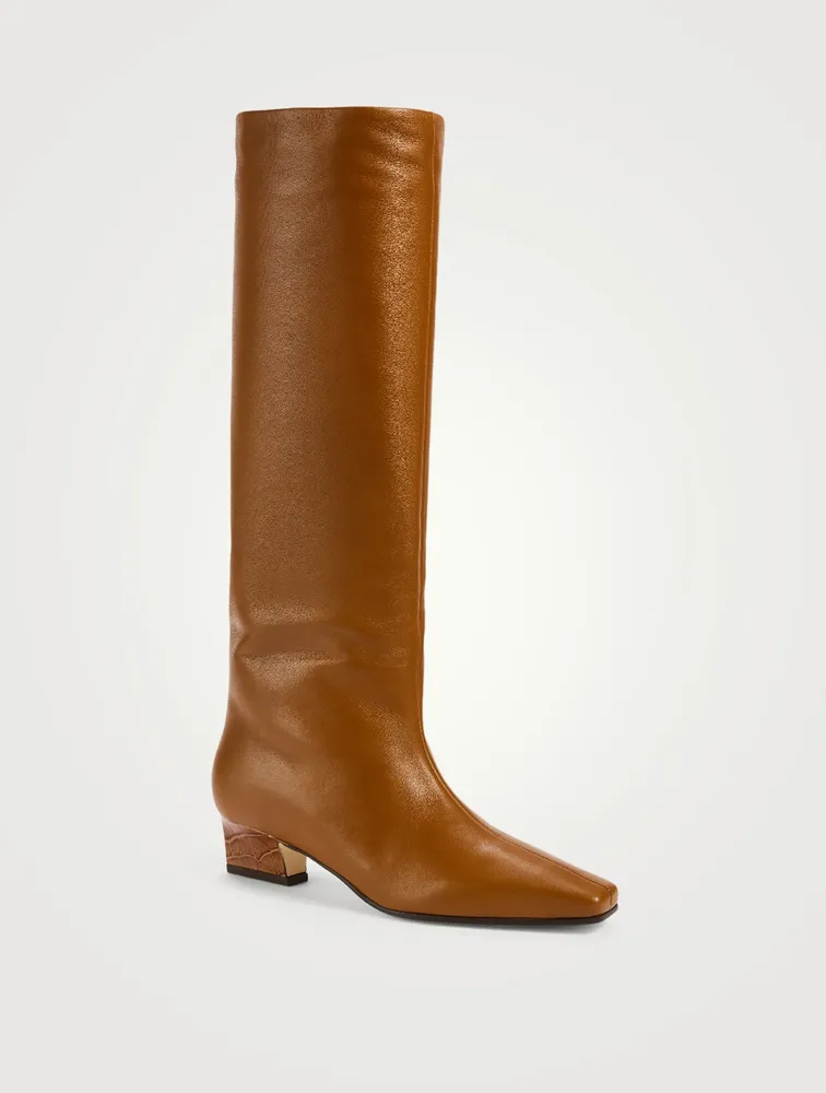 City Leather Knee-High Boots