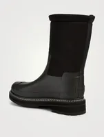 Refined Roll-Top Sherpa-Lined Rubber Boots