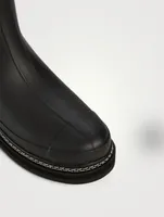 Refined Roll-Top Sherpa-Lined Rubber Boots