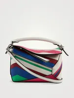 Mini Puzzle Edge Zigzag Leather Bag