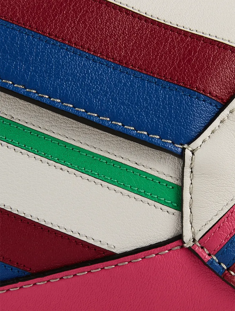 Mini Puzzle Edge Zigzag Leather Bag