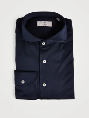 Cotton Jersey Long-Sleeve Shirt