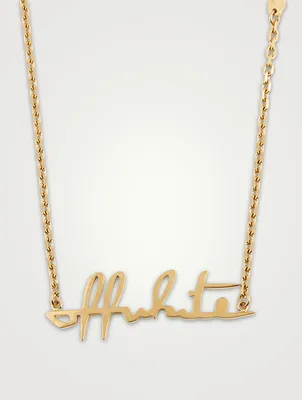 Metal Logo Necklace