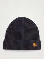 Tiger Crest Wool Beanie