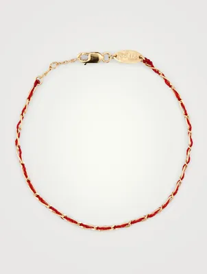 Entrelacet Minimaliste 18K Gold Thread Bracelet