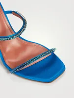 Gilda Ombre Crystal Satin Heeled Sandals