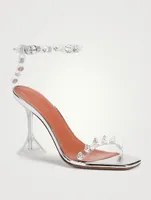 Julia Glass Clear PVC Heeled Sandals