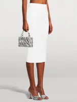 Lupita Satin Heeled Mule Sandals Zebra Print