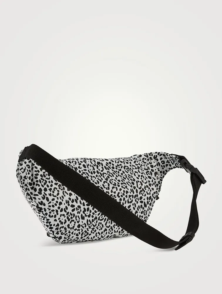 VLTN Leather Belt Bag In Animal Print