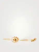 Wink Wink Gold Stud Earrings