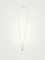Happy Rebel 18K Gold-Plated Brass Necklace With Happy Face Pearl