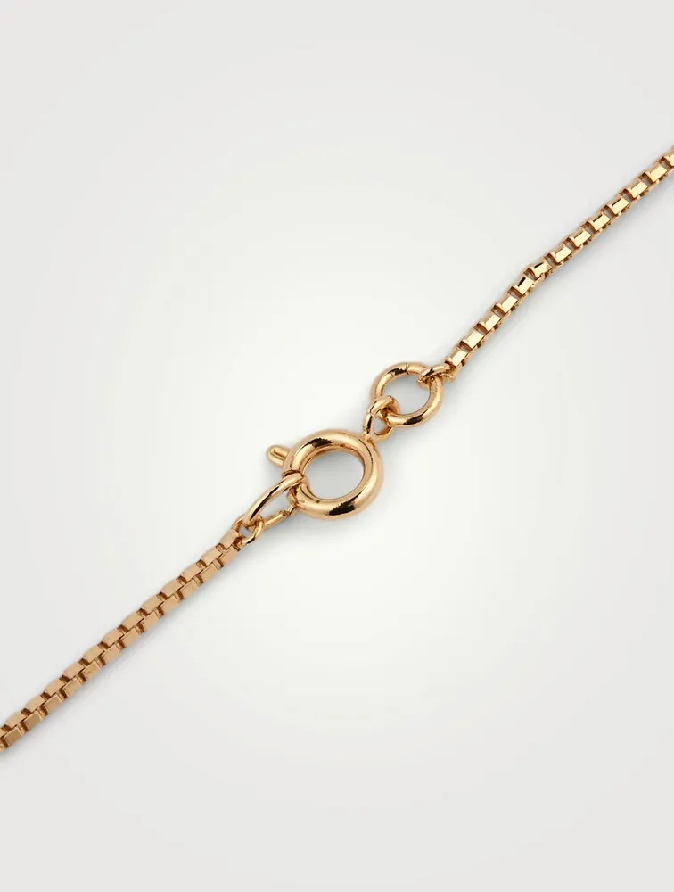Happy Rebel 18K Gold-Plated Brass Necklace With Happy Face Pearl