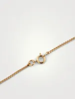 Lovely Rebel 18K Gold-Plated Silver Necklace With Kiss Face Pearl