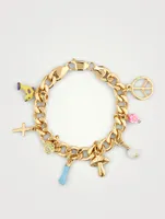 Cali 18K Gold-Plated Silver Charm Bracelet