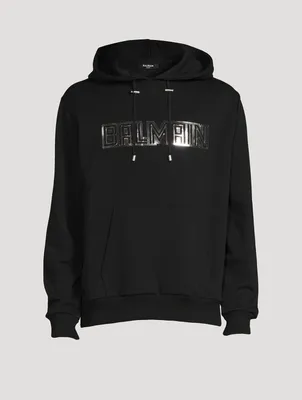 Cotton Hoodie With Embossed Logo