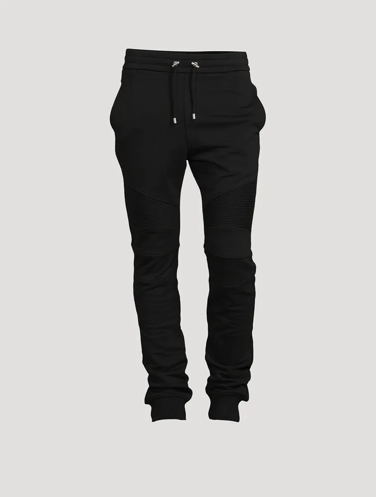 Cotton Sweatpants With Embossed Logo