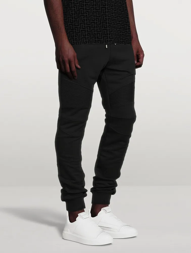 Cotton Sweatpants With Embossed Logo