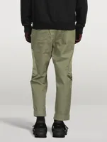 Cotton Wide-Leg Cargo Pants